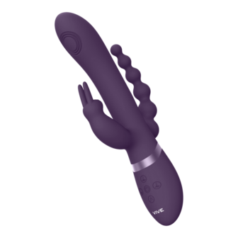 Rini - Pulse Wave  Vibrating Double Penetration Rabbit - Paars