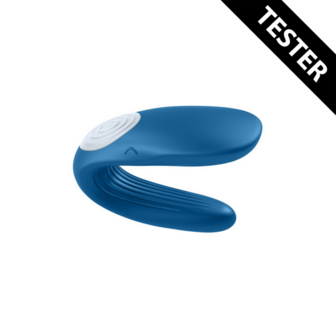 Double Whale - Partner Vibrator - Blauw - Tester