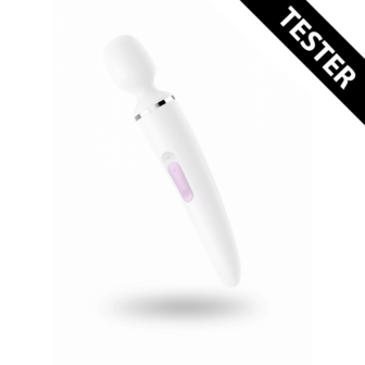 Wand-er Woman - Wand Vibrator - Wit/Chroom - Tester