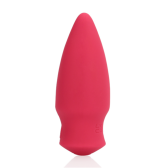 Kegelvormige Bullet Vibrator - Blushing Red