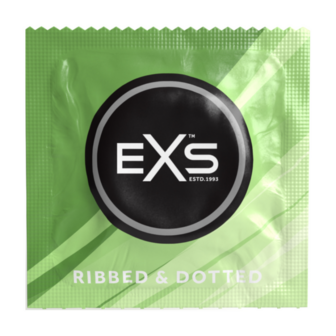 EXS Ribbed Dotted en Flared - Condoms - 3 Stuks