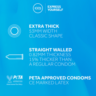 EXS Extra Thick - Condoms - 100 Stuks