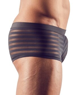 Semi-transparante Herenshort - Zwart