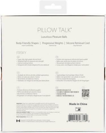 Pillow Talk - Frisky Pleasure Balls - Teal