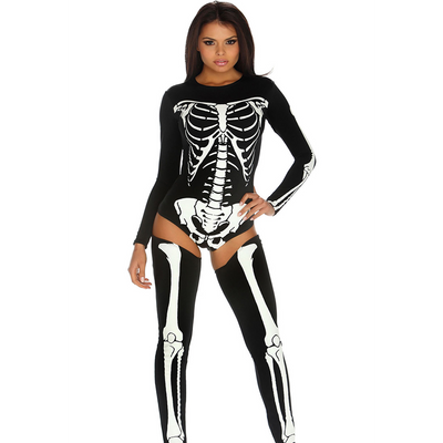 Bad to the Bone - Sexy Skeleton Costume - L/XL