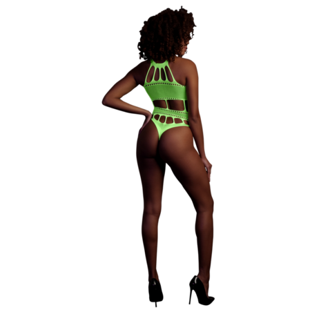 Body met Griekse Halslijn - One Size - Neon Groen