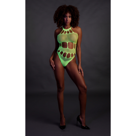 Body met Griekse Halslijn - One Size - Neon Groen