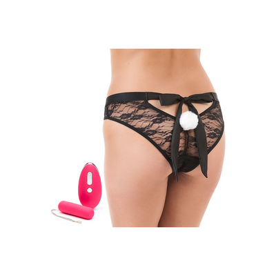 Remote Control Knicker Vibrator - Pink/Black