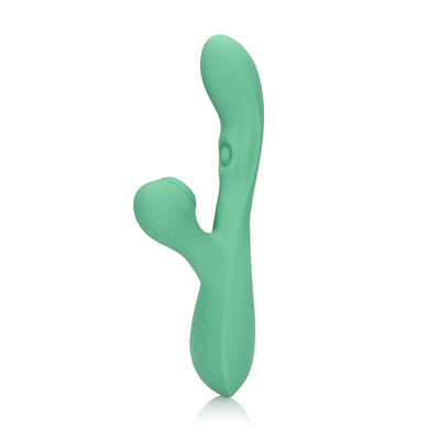 Pulse Wave en Tongue Flickering Rabbit Vibrator - Blue Grass