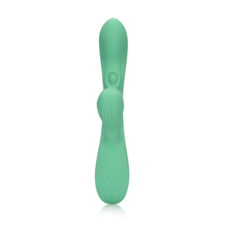 Pulse Wave en Tongue Flickering Rabbit Vibrator - Blue Grass