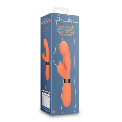 Siliconen Rabbit Vibrator met Geribbelde Clitorale Stimulator - Glazed Carrots