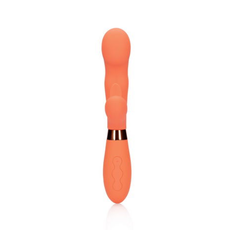 Siliconen Rabbit Vibrator met Geribbelde Clitorale Stimulator - Glazed Carrots