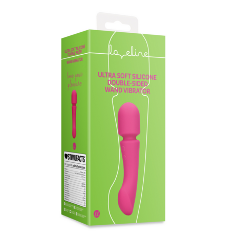 Ultra Soft Silicone Dubbelzijdige Wand Vibrator - Prestone Roze