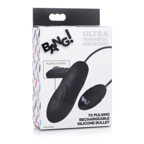 Pulsating Rechargeable Silicone Bullet