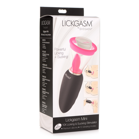 Lickgasm Mini - 10x Licking and Sucking Stimulator - Roze