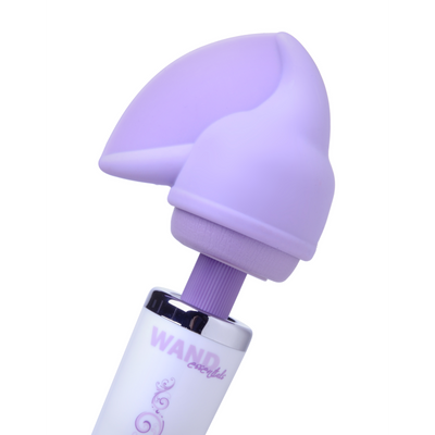 Flutter Tip Silicone Wand Attachment - Purple