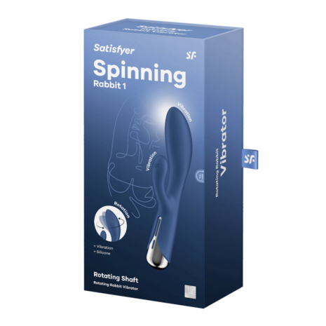 Spinning Rabbit 1 - Rotating Rabbit Vibrator - Blue