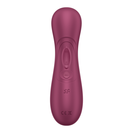 Pro 2 Generation 3 - Double Air Pulse Vibrator - Liquid Air - Wine Red