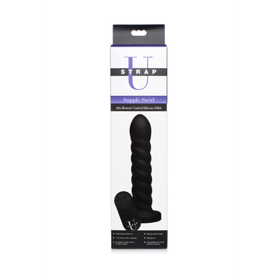 Smooth Swirl - Silicone Dildo with Remote Control