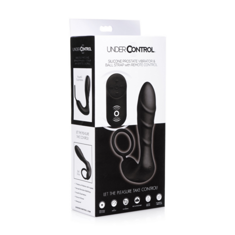 Siliconen Prostaat Vibrator en Strap met Afstandsbediening