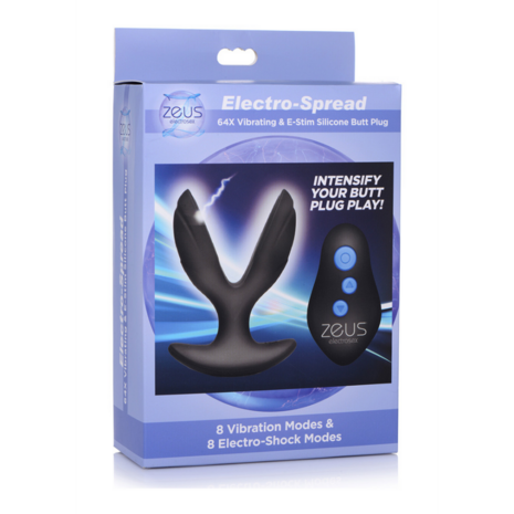 Electro-Spread - Vibrerende en E-Stim Silicone Butt Plug