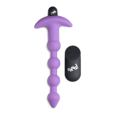 Vibrating Silicone Anal Beads and Remote Control