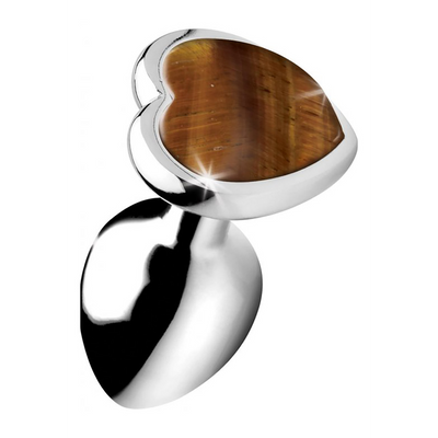 Tiger Eye Heart - Butt Plug - Small