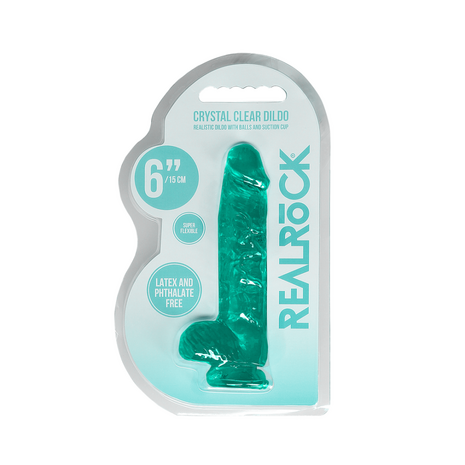 Realistische Dildo met Ballen - 6 / 15 cm