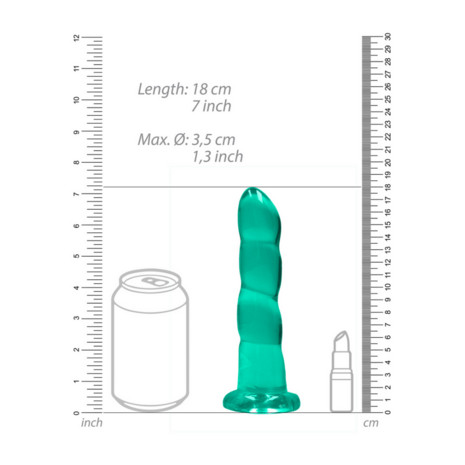 Niet-realistische dildo met zuignap - 7 / 17 cm