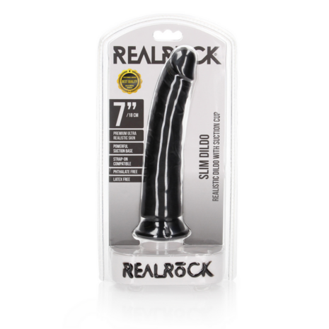 Slim Realistic Dildo met Zuignap - 7 / 18 cm