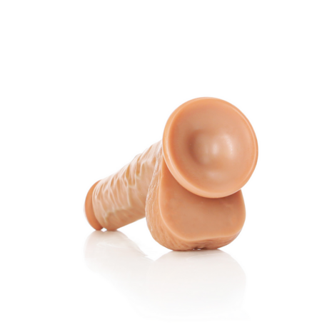 Rechtdoor Realistische Dildo met Ballen en Zuignap - 7 / 18 cm