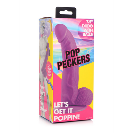 POP - Dildo met Ballen - 7.5 / 19 cm