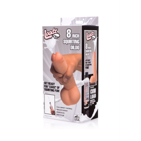 Realistische Dual Density Squirting Dildo - 8 / 20,5 cm