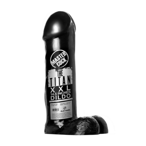 The Titan Dildo - XXL - 14.5 inch - Black