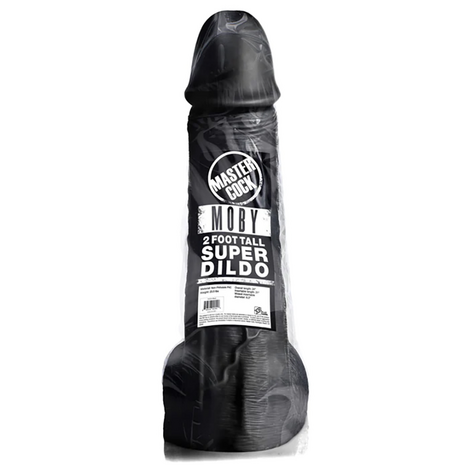 Moby Super Dildo - 2 ft / 60 cm - Black