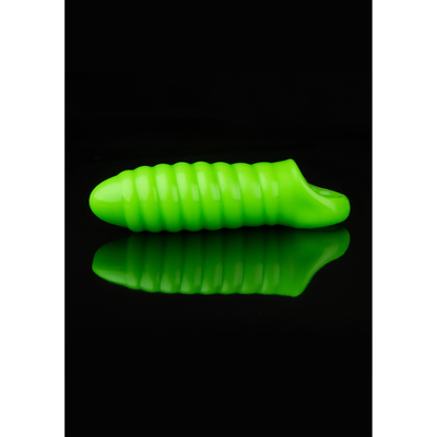 Swirl Dikke Rekbare Penis Sheath - Glow in the Dark