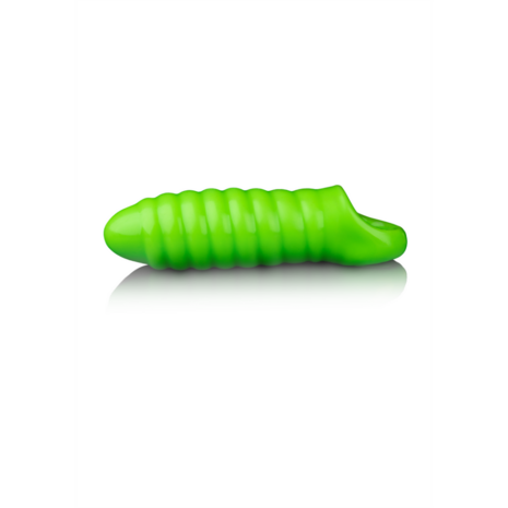 Swirl Dikke Rekbare Penis Sheath - Glow in the Dark