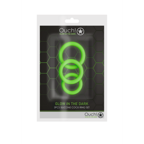 Cockring Set - Glow in the Dark - 3 Stuks