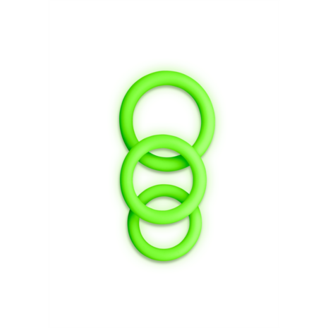 Cockring Set - Glow in the Dark - 3 Stuks