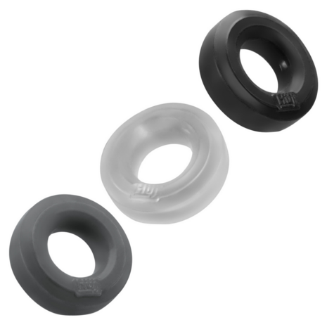 Huj3 - Cockring 3-pack - Tar / Ice / Stone