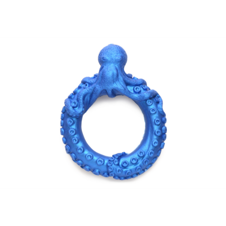 Poseidon's Octo-Ring - Siliconen Cockring - Blauw