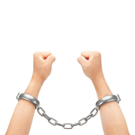 Heavy Duty Hand Cuffs - Silver