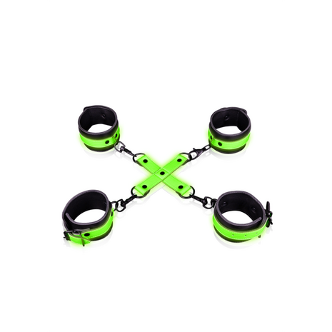 Hand- en enkelboeien met hogtie - Glow in the Dark