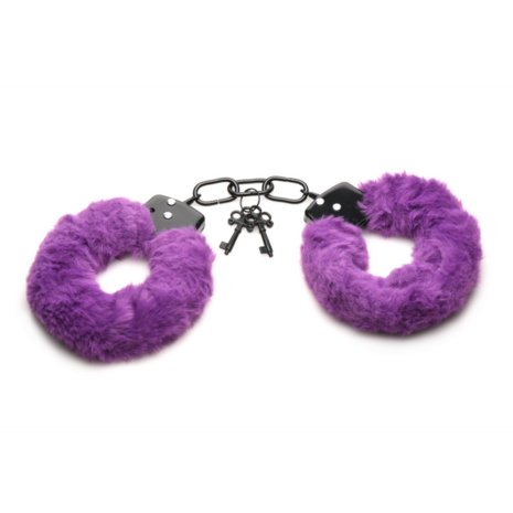 Cuffed in Fur - Furry Handcuffs - Purple