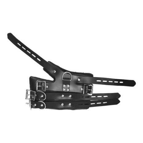 Four Buckle Suspension Cuffs - Black