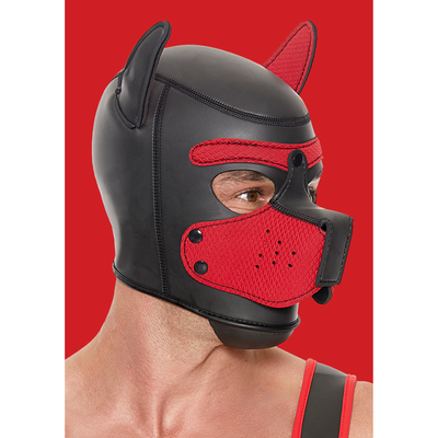 Neopreen Puppy Mask - Rood