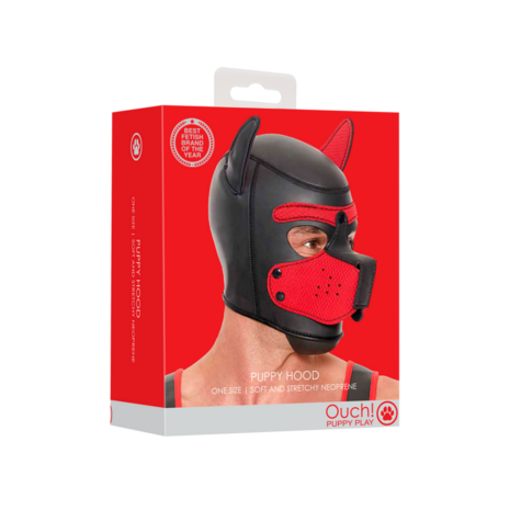 Neopreen Puppy Mask - Rood