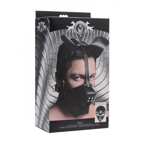 Pup - Puppy Play Mask + Breathable Ball Gag