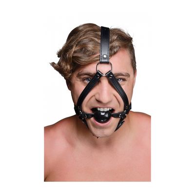 Head armor with Ball Gag