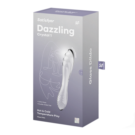 Dazzling Crystal 1 - Glas Dildo - Transparant